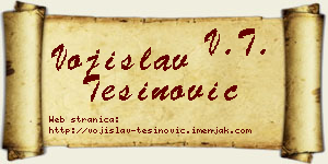 Vojislav Tešinović vizit kartica